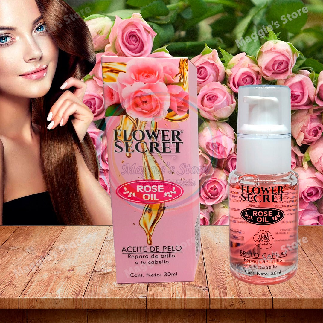 ACEITE ROSA PARA CABELLO FLOWER SECRET