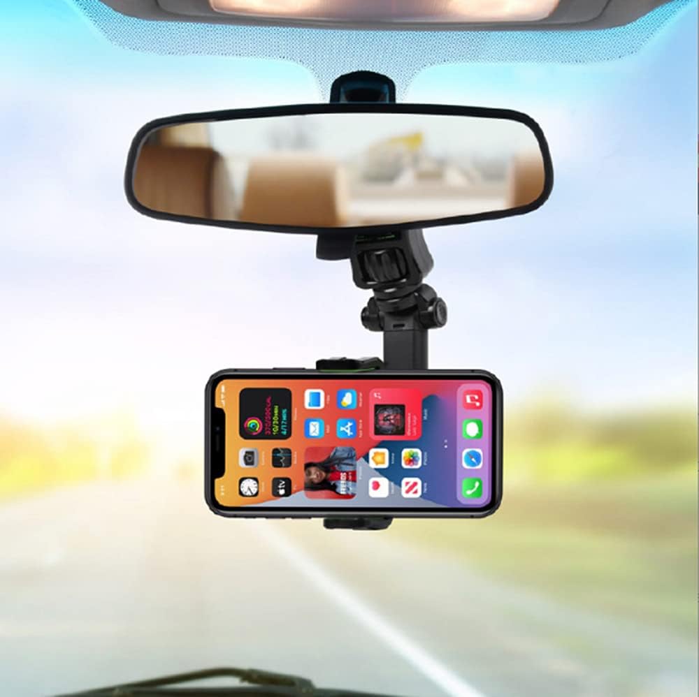 Soporte Celular Auto Retrovisor Universal De 360 Grados