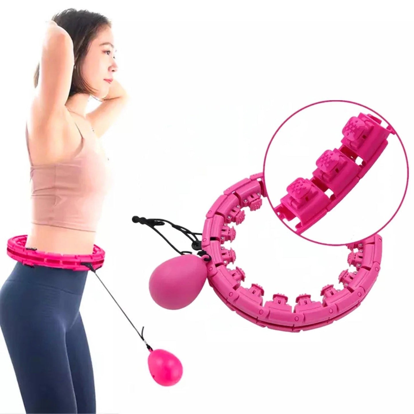 Aro Hula Hoop Cintura Ejercicio Fitness Entrenador Abdominal