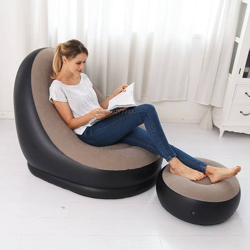 SOFA INFLABLE CON PUFF