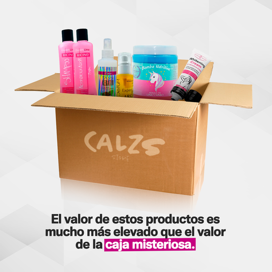 Caja misteriosa  articulos de belleza