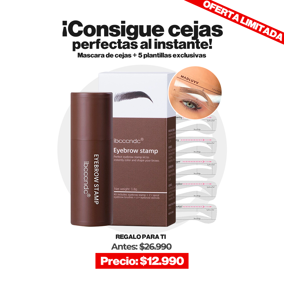 ¡¡Mascara de cejas + 5 plantillas exclusivas!! 70% OFF