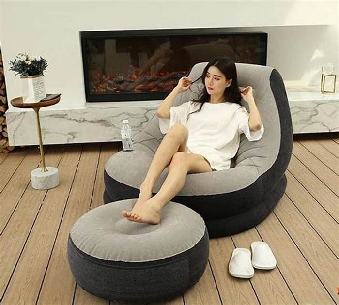 SOFA INFLABLE CON PUFF