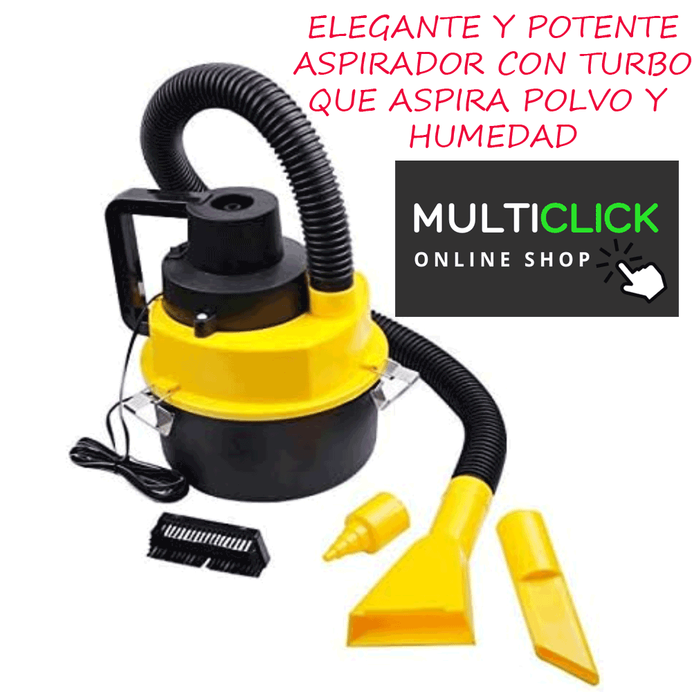 ASPIRADORA TURBO HÚMEDO Y SECO PARA AUTO