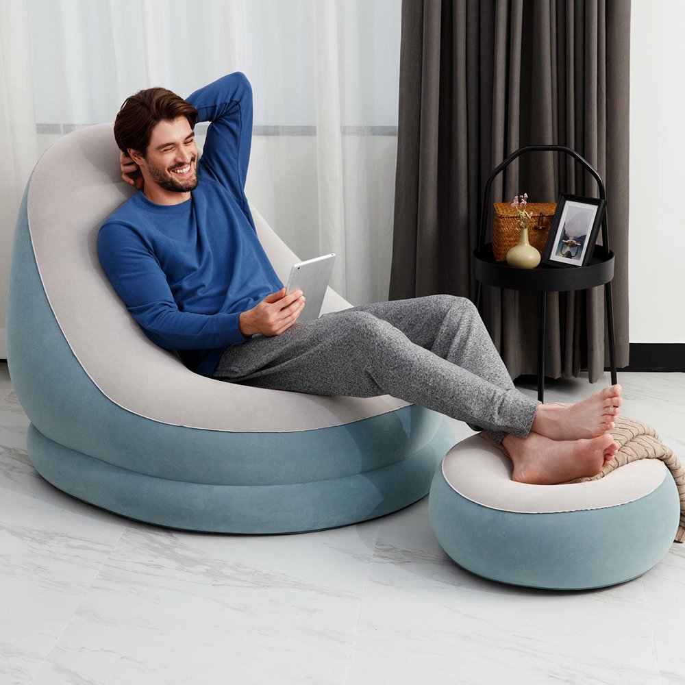 SOFA INFLABLE CON PUFF