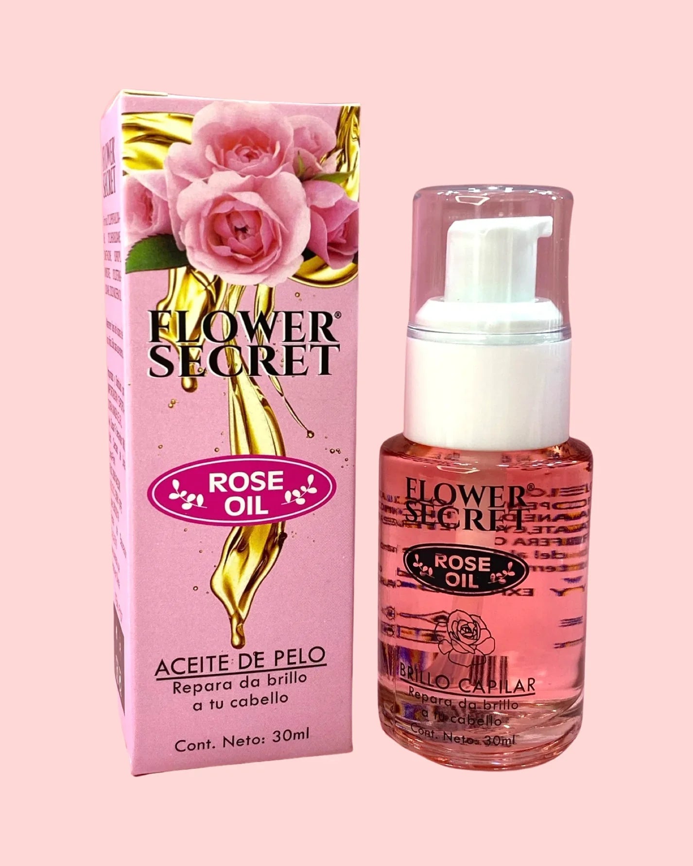 ACEITE ROSA PARA CABELLO FLOWER SECRET