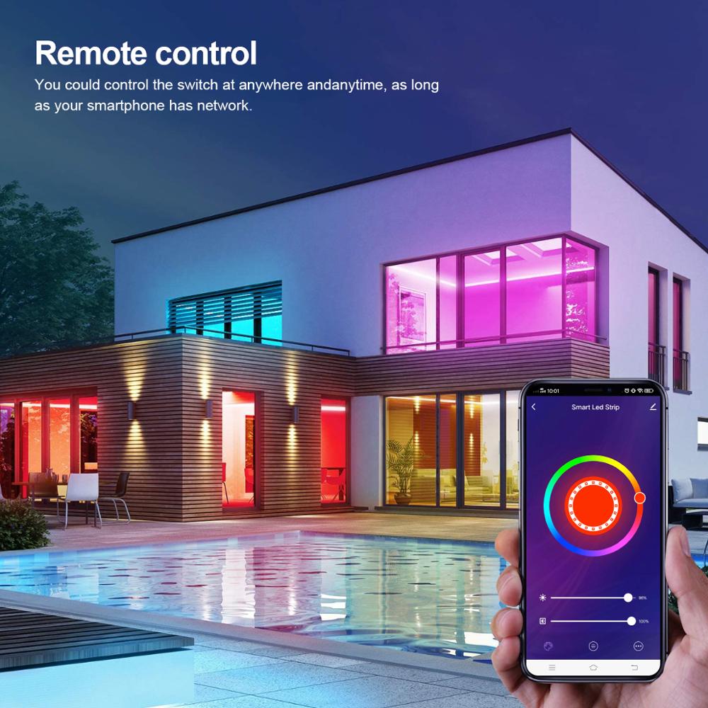 Tira Cinta Luces Led Rgb Wifi 10 Mt Total App Tuya +conector